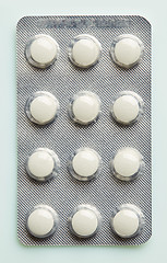 Image showing blister of white pills