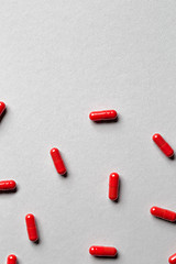 Image showing red medicine capsules