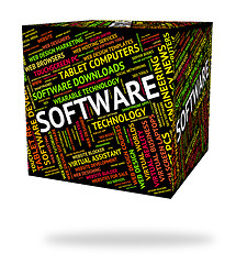 Image showing Software Word Means Computers Words And Shareware