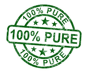 Image showing 100% Pure Stamp Shows Natural Genuine Product