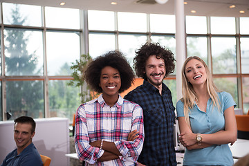 Image showing Multiethnic startup business team on meeting