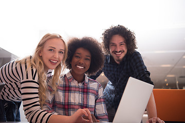 Image showing Multiethnic startup business team on meeting