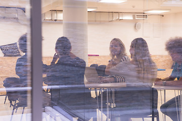 Image showing Multiethnic startup business team on meeting