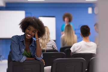 Image showing Portrait informal African American business woman