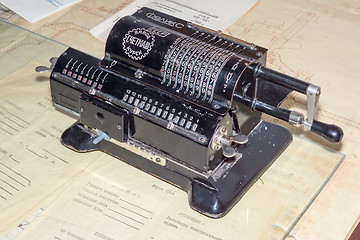 Image showing Vintage Soviet counting machine