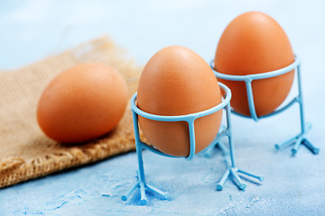 Image showing boiled chicken eggs