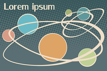 Image showing scientific background Lorem ipsum