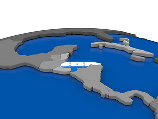 Image showing Honduras on 3D globe