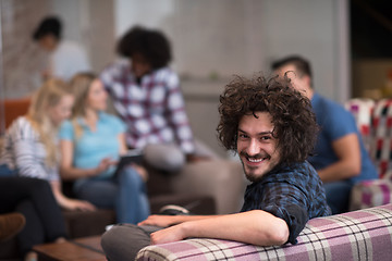 Image showing Portrait of young informal businessman