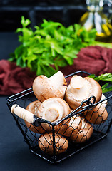 Image showing raw mushroom