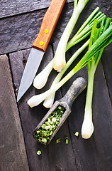 Image showing green onion