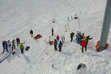 Image showing Avalanch rescue search