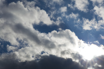 Image showing Clouds after thunderstorm