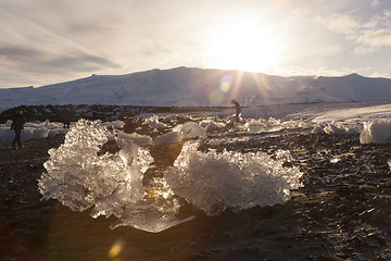 Image showing Glacier lagoon Jokulsarlon in Iceland