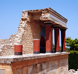 Image showing part of column in Knossos palace