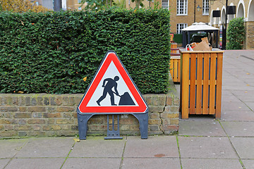 Image showing Road Works Sign