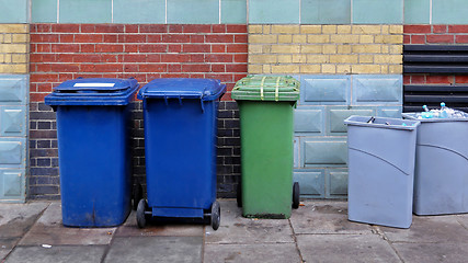 Image showing Garbage Cans