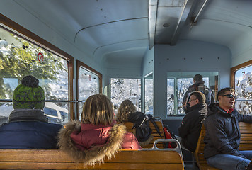 Image showing Tourists in Mountains