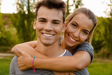 Image showing Enjoying a lovely day together