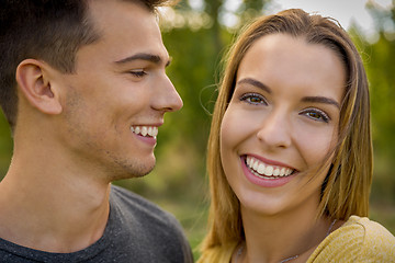 Image showing The joy of being in love