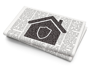 Image showing Business concept: Home on Newspaper background