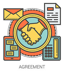 Image showing Agreement line infographic.