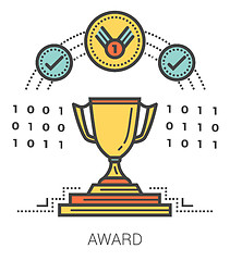 Image showing Award line infographic.