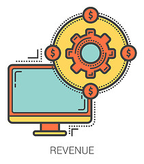 Image showing Revenue line infographic.