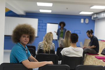 Image showing Portrait of young informal businessman