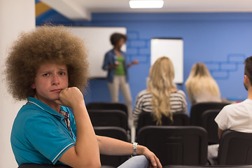 Image showing Portrait of young informal businessman