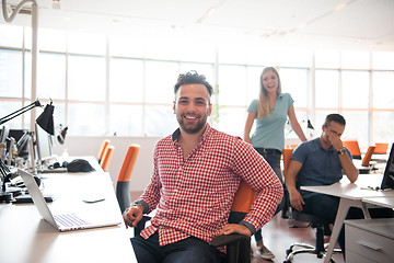 Image showing Portrait of young informal businessman