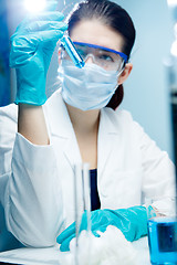 Image showing Photo of working laboratory assistant