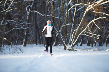 Image showing Young athlete on morning jog