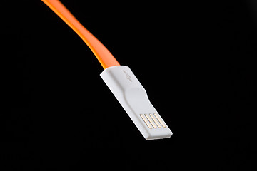 Image showing Orange connector on isolated background