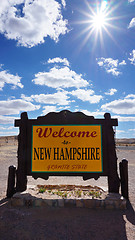 Image showing Welcome to New Hampshire state concept