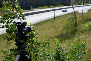 Image showing Camera and traffic
