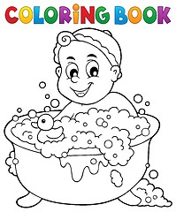 Image showing Coloring book baby theme image 3