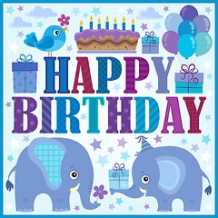 Image showing Happy birthday composition 2