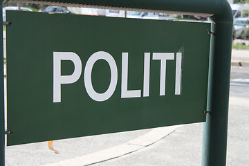 Image showing Police sign