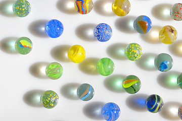 Image showing Macro marble balls 