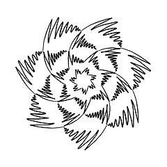 Image showing Mandala Black and White