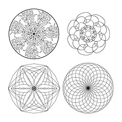 Image showing Mandala Black and White