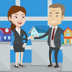 Image showing Agreement between real estate agent and buyer.