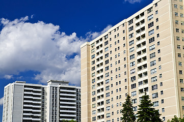 Image showing Apartment buildings