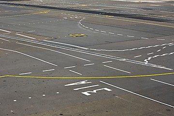 Image showing Apron of an airport