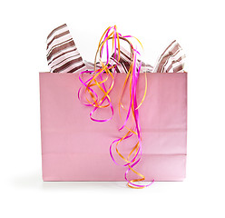 Image showing Pink shopping bag