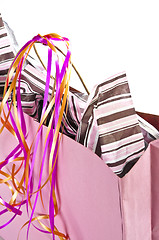 Image showing Pink shopping bag