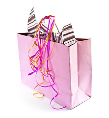 Image showing Pink shopping bag