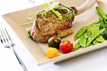 Image showing Veal dinner