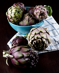 Image showing Perfect Raw Artichokes